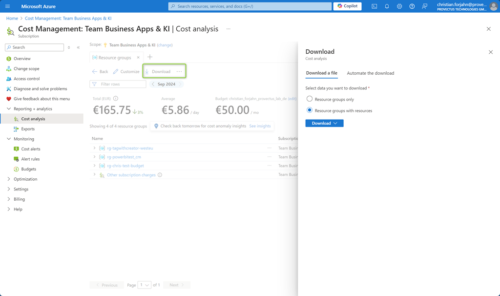 Download method to store your data in your local drive